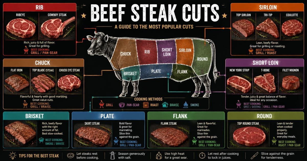 steak cuts diagram UK