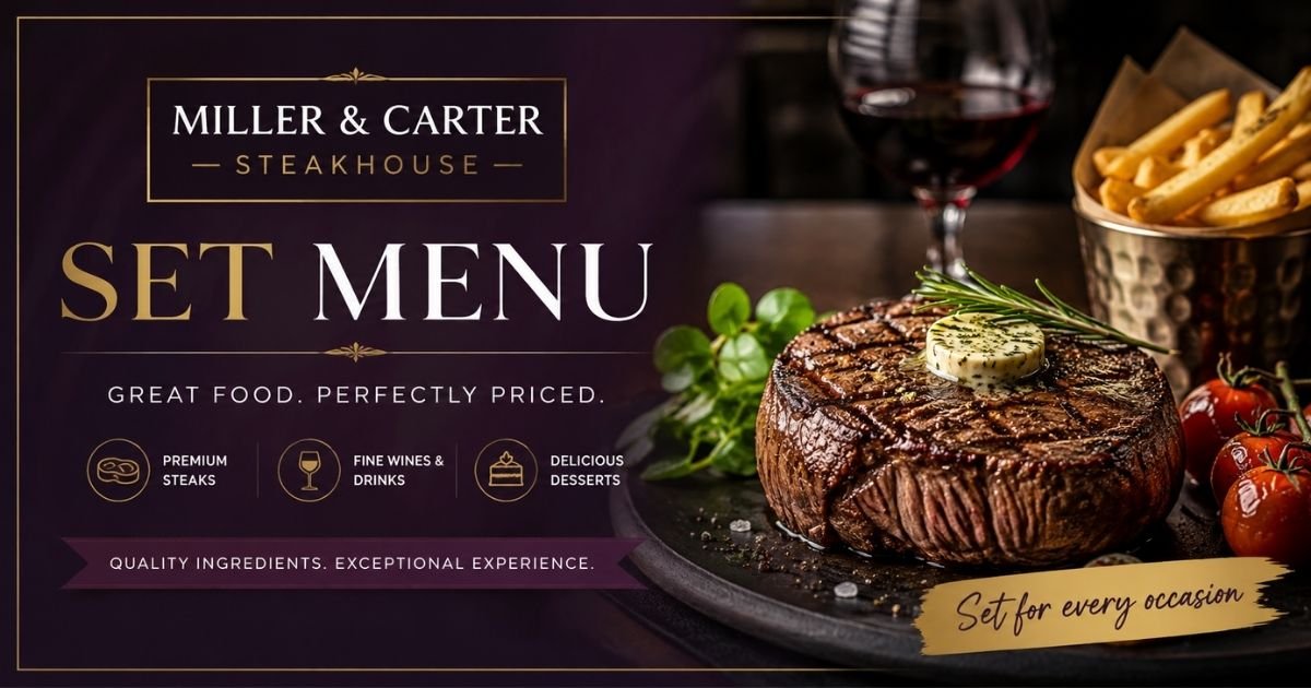 Set Menu Miller and Carter
