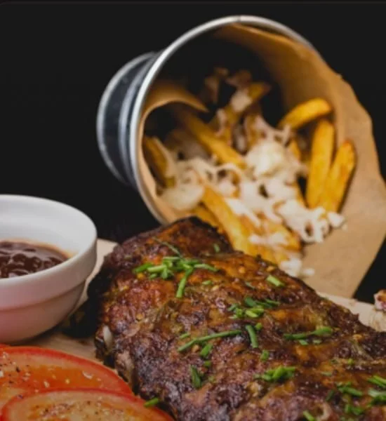 steak guide plate with sides