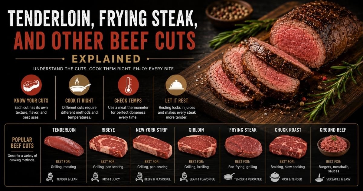Tenderloin, Frying Steak, and Other Beef Cuts Explained